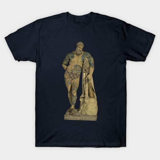 Tattooed Hercules T-Shirt by Muga Design